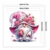 (US Only)Gnome Printed Cross Stitch Kit 40x40cm DIY 11CT Thread Art Needlework Home Decor