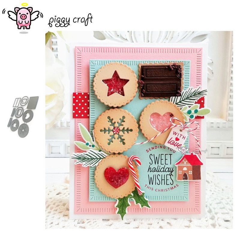 Piggy Craft metal cutting dies cut die mold Cake biscuit decoration Scrapbook paper craft knife mould blade punch stencils dies