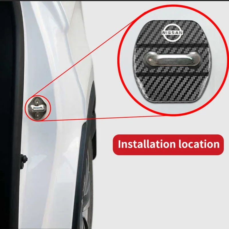 Car door lock alloy protective cover (4 pieces)