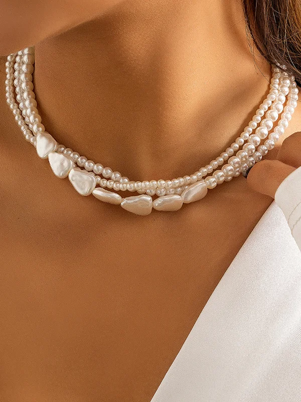 Original Vintage Multi-Layered Pearl Necklace