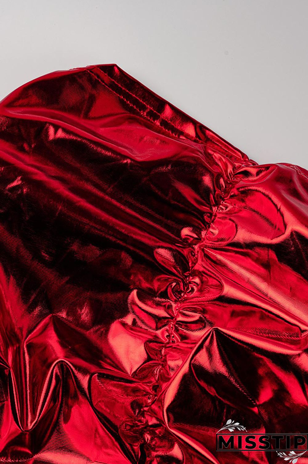 Golden Yellow Sexy Solid Fold Strapless Sleeveless Dress