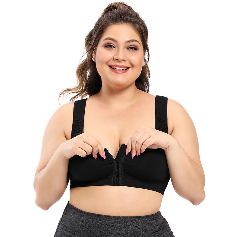  thdmladies Push Up Front Closure Sports Gather Bra thedmladies