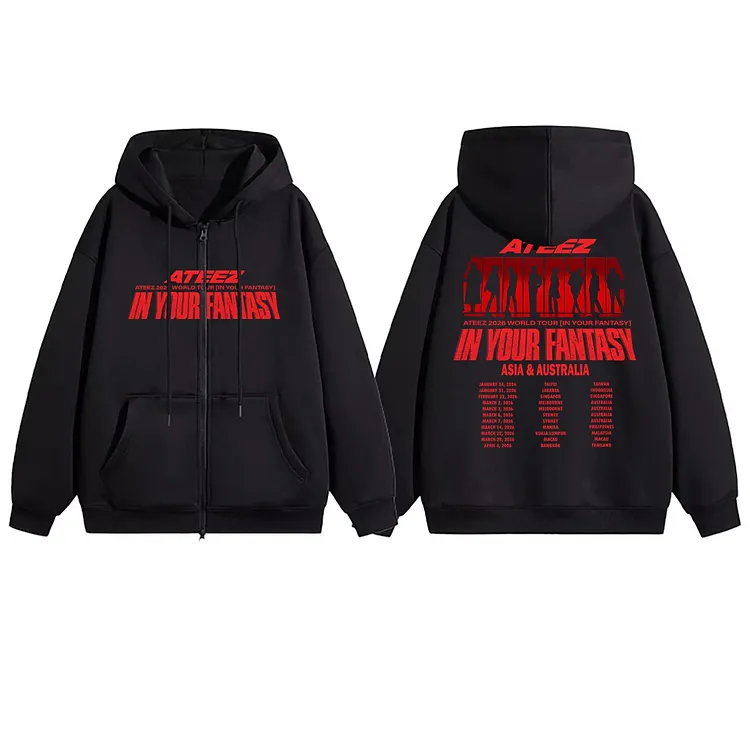 ATEEZ In Your Fantasy World Tour in Asia & AU Zip Up Hoodie