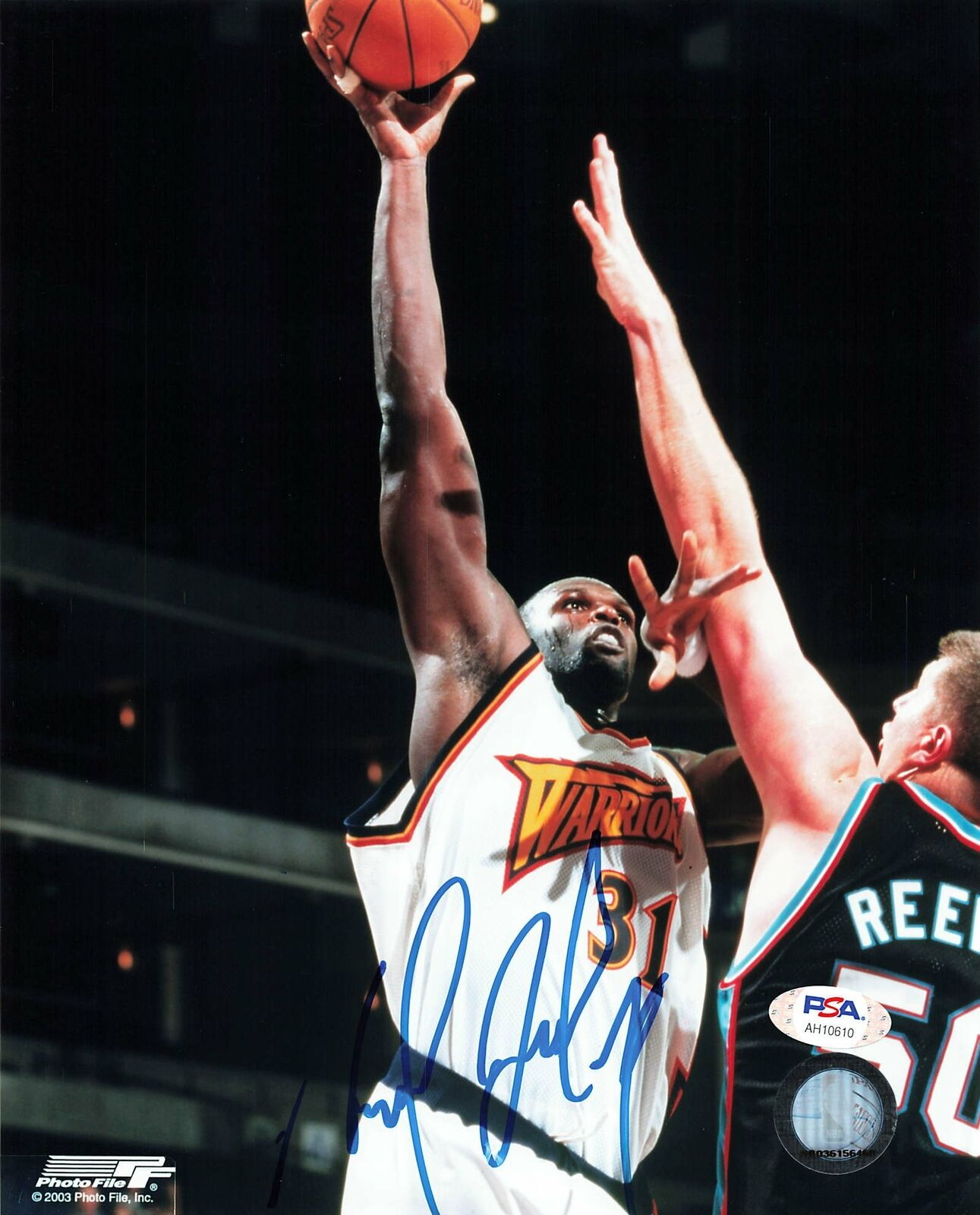 Adonal Foyle signed 8x10 Photo Poster painting PSA/DNA Warriors Autographed