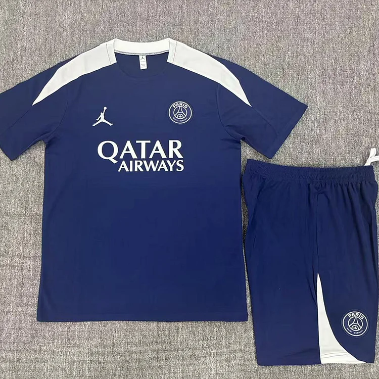 25/26 Paris Saint-Germain Royal Blue Training Jersey Adult Set