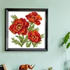Flower Of Happiness - 14CT Stamped Cross Stitch 17*17cm/6.69*6.69in(Brand)