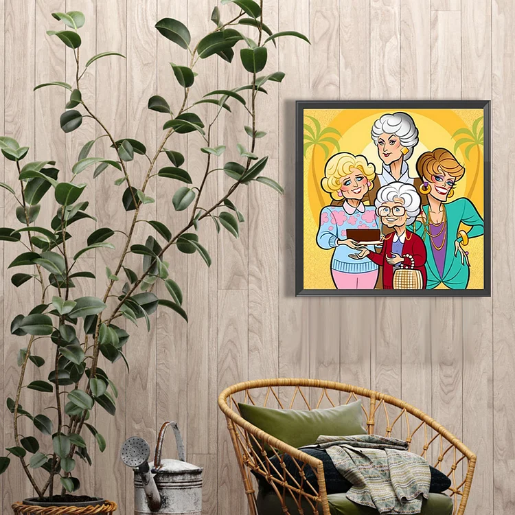 Golden Girls Diamond Art Painting Kits for Adults - Round Full Drill 5D NEW