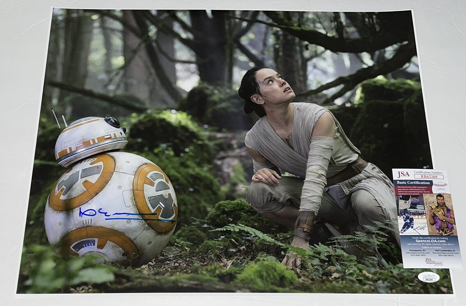 Neal Scanlan Signed 16x20 Star Wars Force Awakens BB-8 Authentic Auto JSA COA