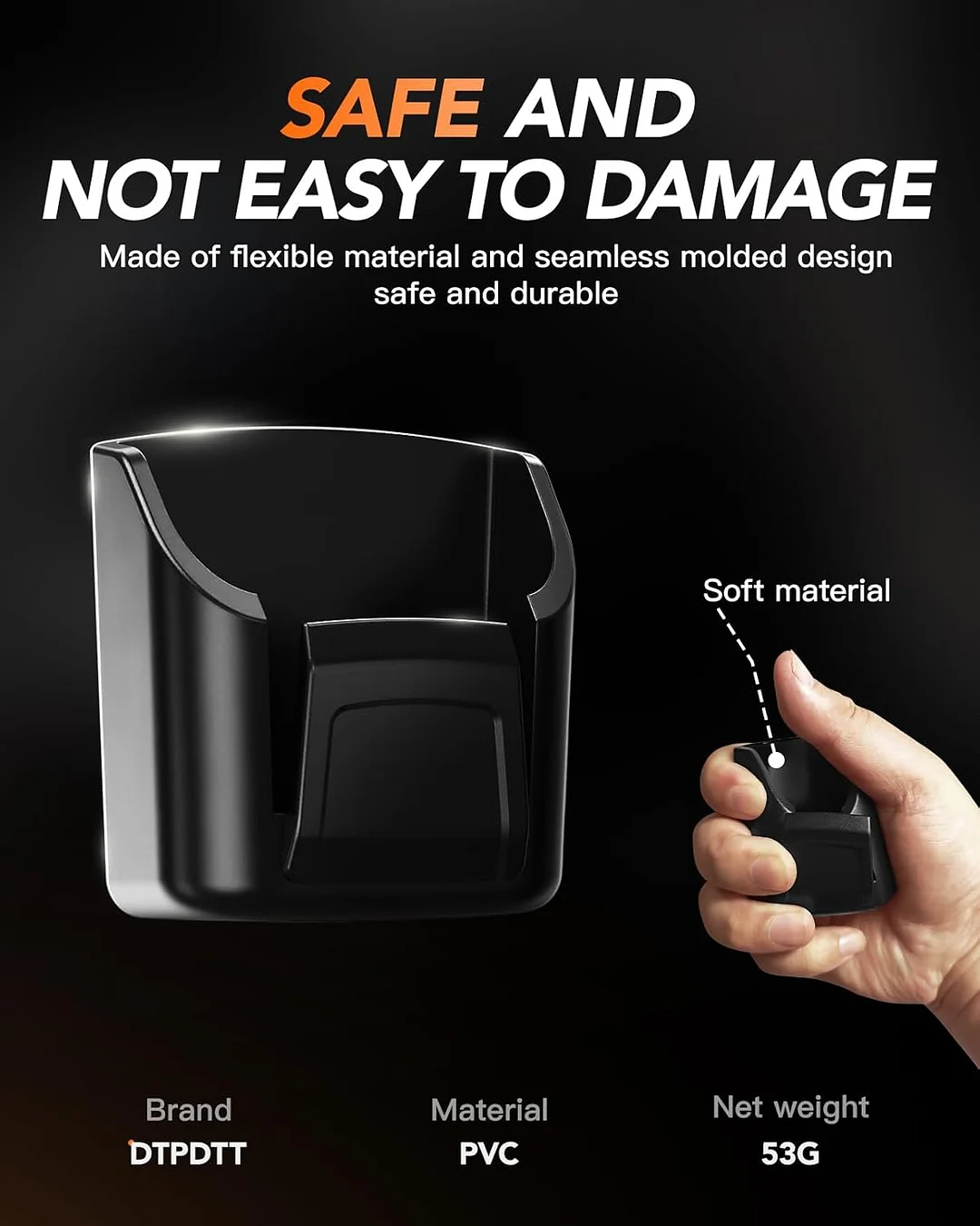 Car dashboard key and card storage holder