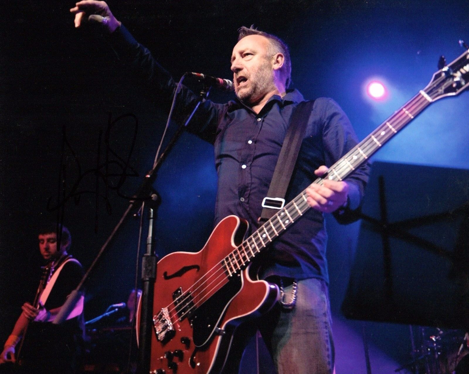 GFA New Order Rock Star * PETER HOOK * Signed 8x10 Photo Poster painting AD7 COA