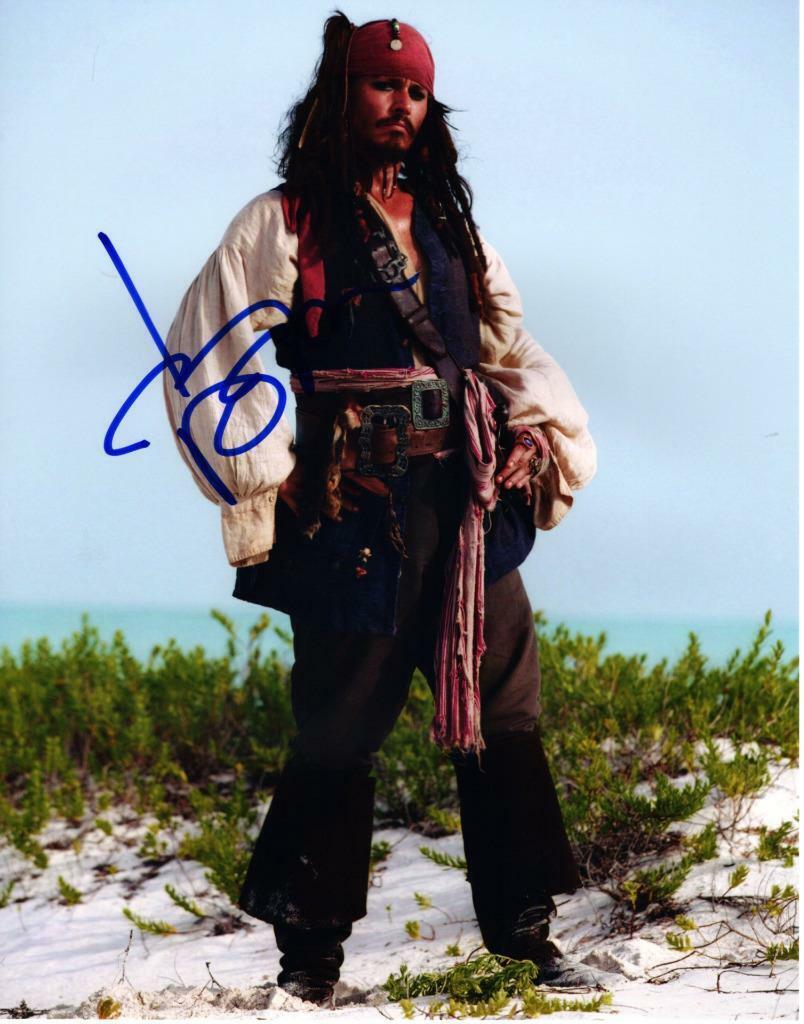 Johnny Depp signed 11x14 Photo Poster painting autograph Picture autographed and COA