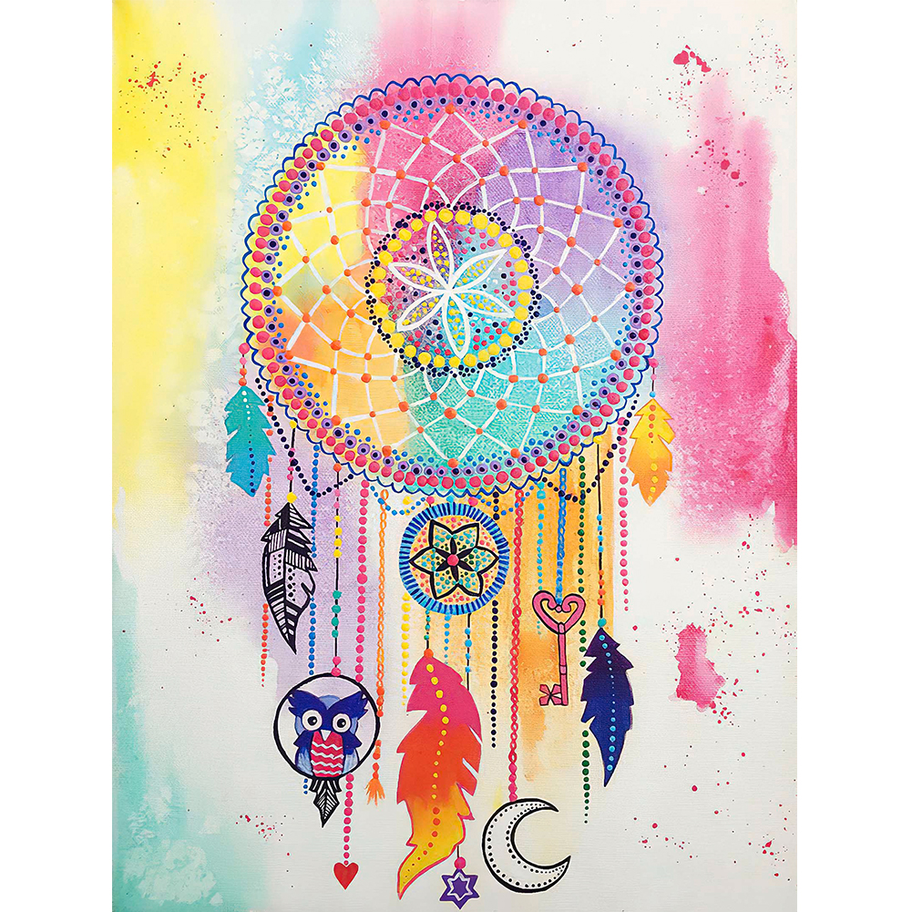 

30*40CM - Special Shaped Diamond Painting - Dreamcatcher, 501 Original