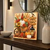 Thanksgiving Day DIY 5D Diamond Painting Kit with Frame 25x25cm