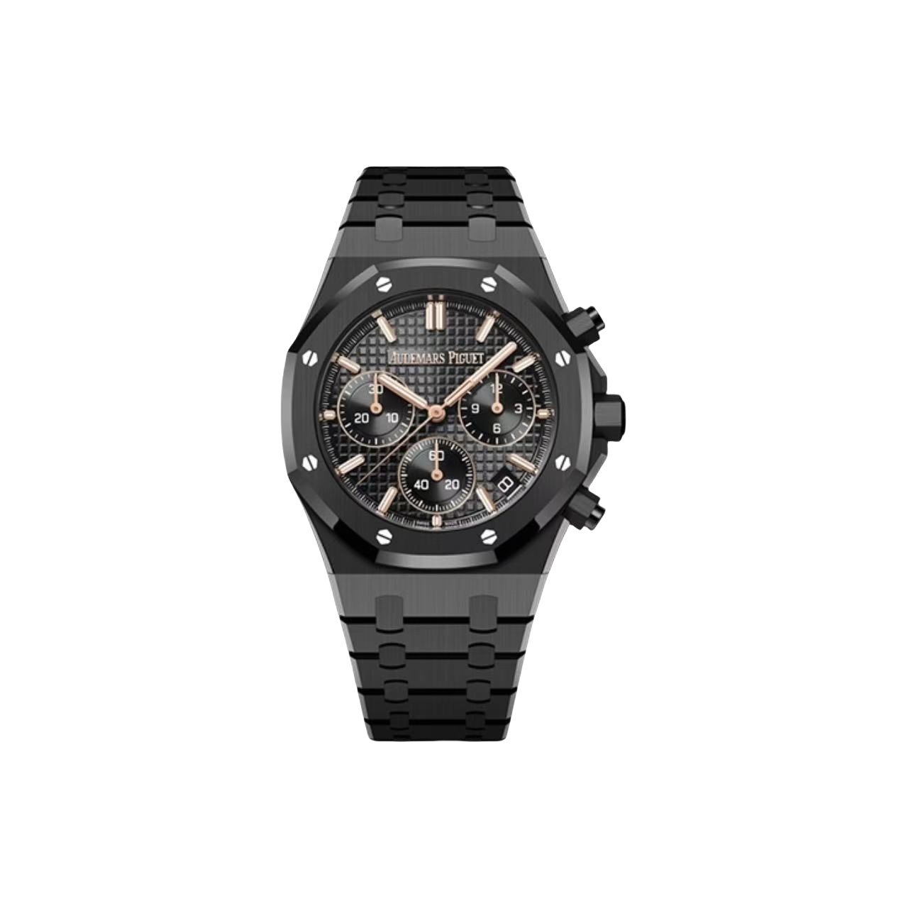 APS廠 AUDEMARS PIGUET 愛彼皇家橡樹ROYAL OAK 自動機械機芯 計時 陶瓷錶殼錶帶 男錶 41mm 黑色錶盤