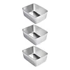 📢Buy 3 Get 2 Free & Free Shipping - Stainless Steel Square Plate（With Lid）