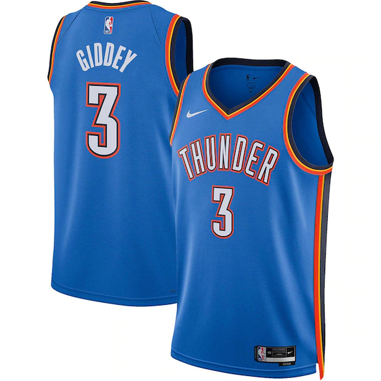 NBA Josh Giddey Oklahoma City Thunder 3 Jersey