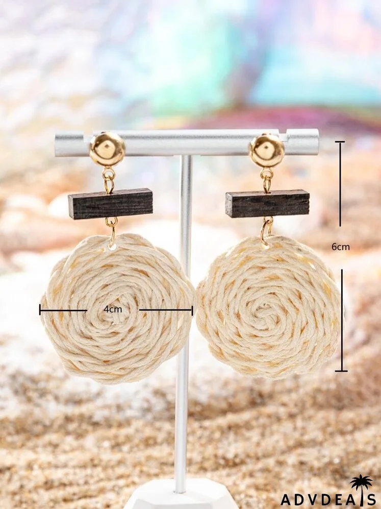 Cotton Drop Earrings