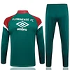 2023/2024 Fluminense Half-Pull Training Suit Green Football Shirt 1:1 Thai Quality