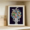 Bouquet-4 kits de peinture en diamant partiel bricolage &agrave; forme sp&eacute;ciale 5d pour adultes d&eacute;butants d&eacute;coration int&eacute;rieure diamants diamants et pierres 