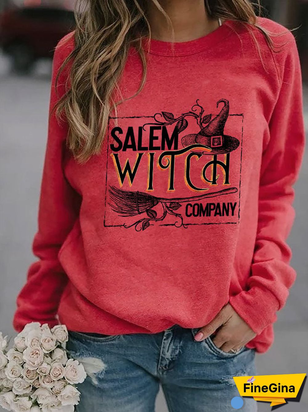Fashion Print Long Sleeve Sweatshirt