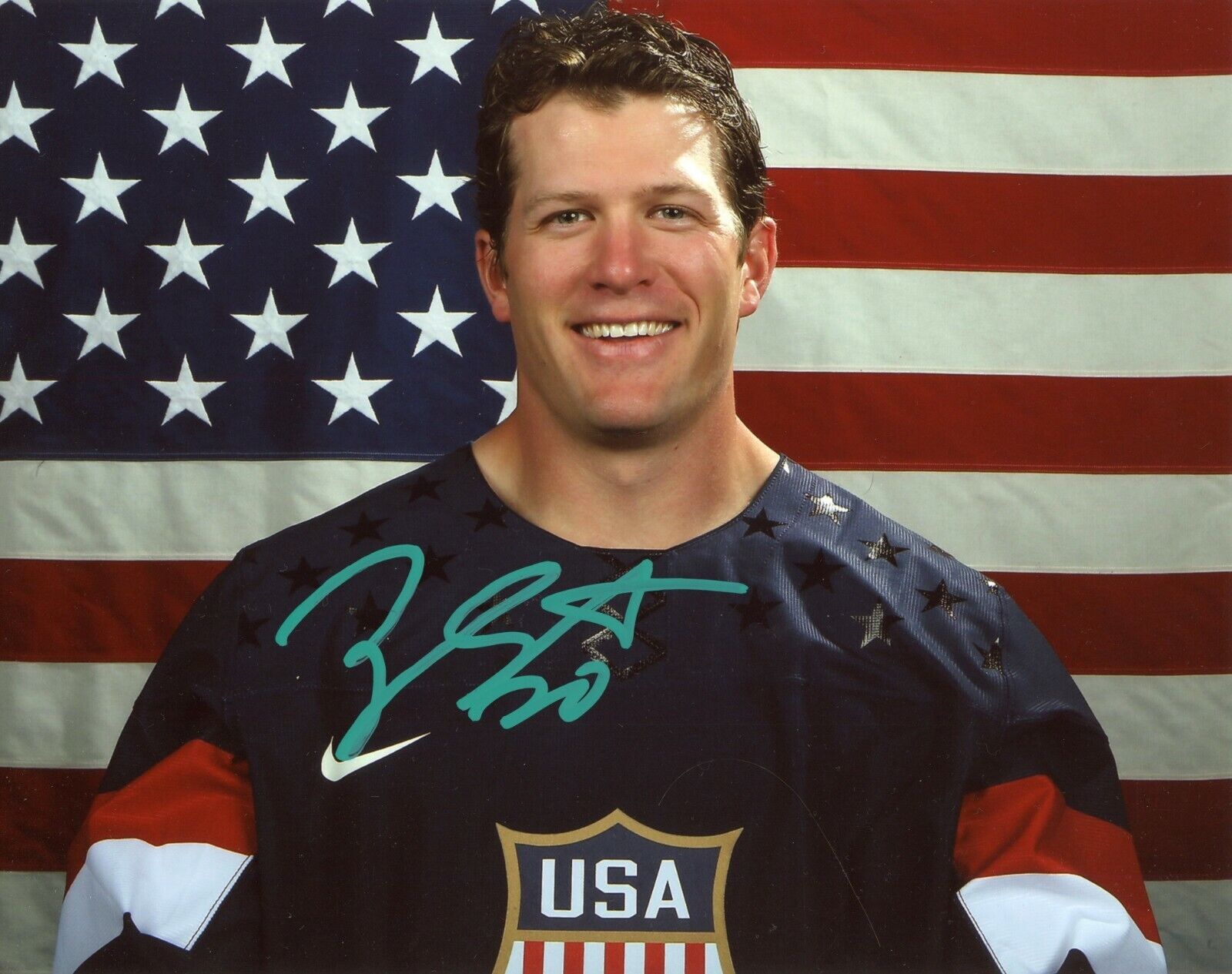 ~~ RYAN SUTER Authentic Hand-Signed Minnesota Wild - TEAM USA