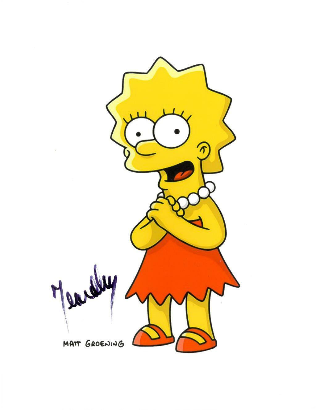 Yeardley Smith Signed The Simpsons Autographed 8.5x11 Photo Poster painting BECKETT #BA91994