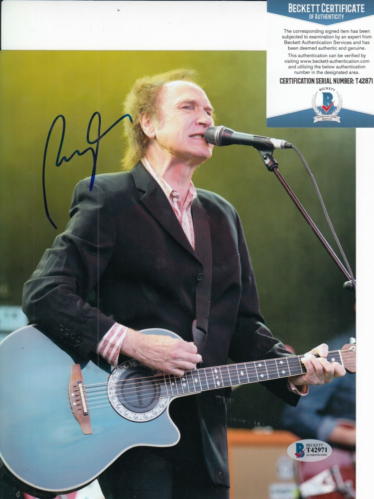 RAY DAVIES signed (THE KINKS) You Really Got Me 8X10 Photo Poster painting BECKETT BAS T42971