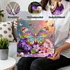 DIY Pearl Painting Butterfly for Home Decor with Frame(25x25cm)