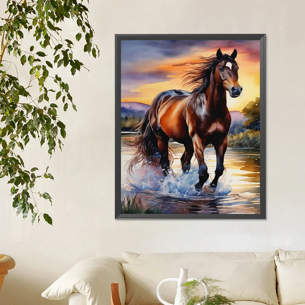 Diamond Painting - Full Square Drill - Horse(Canvas|40*50cm)