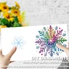 12pcs Diamond Painting Snowflake Greeting Card Set with Envelope Daily Wishing Cards for Birthdays Thanksgiving & Special Occasion