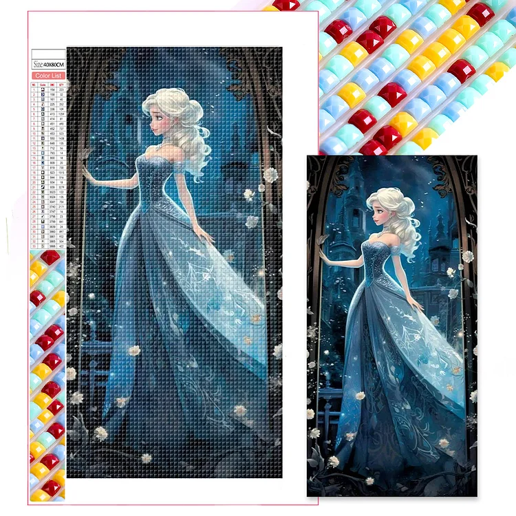 Full Square Diamond Painting - Disney Princess 40*80CM