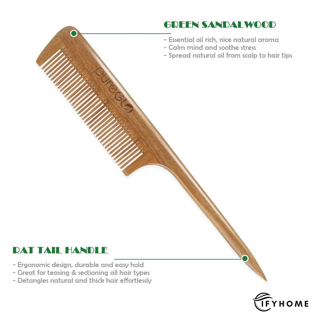 Anti-static Wooden Teasing Hair Comb | IFYHOME