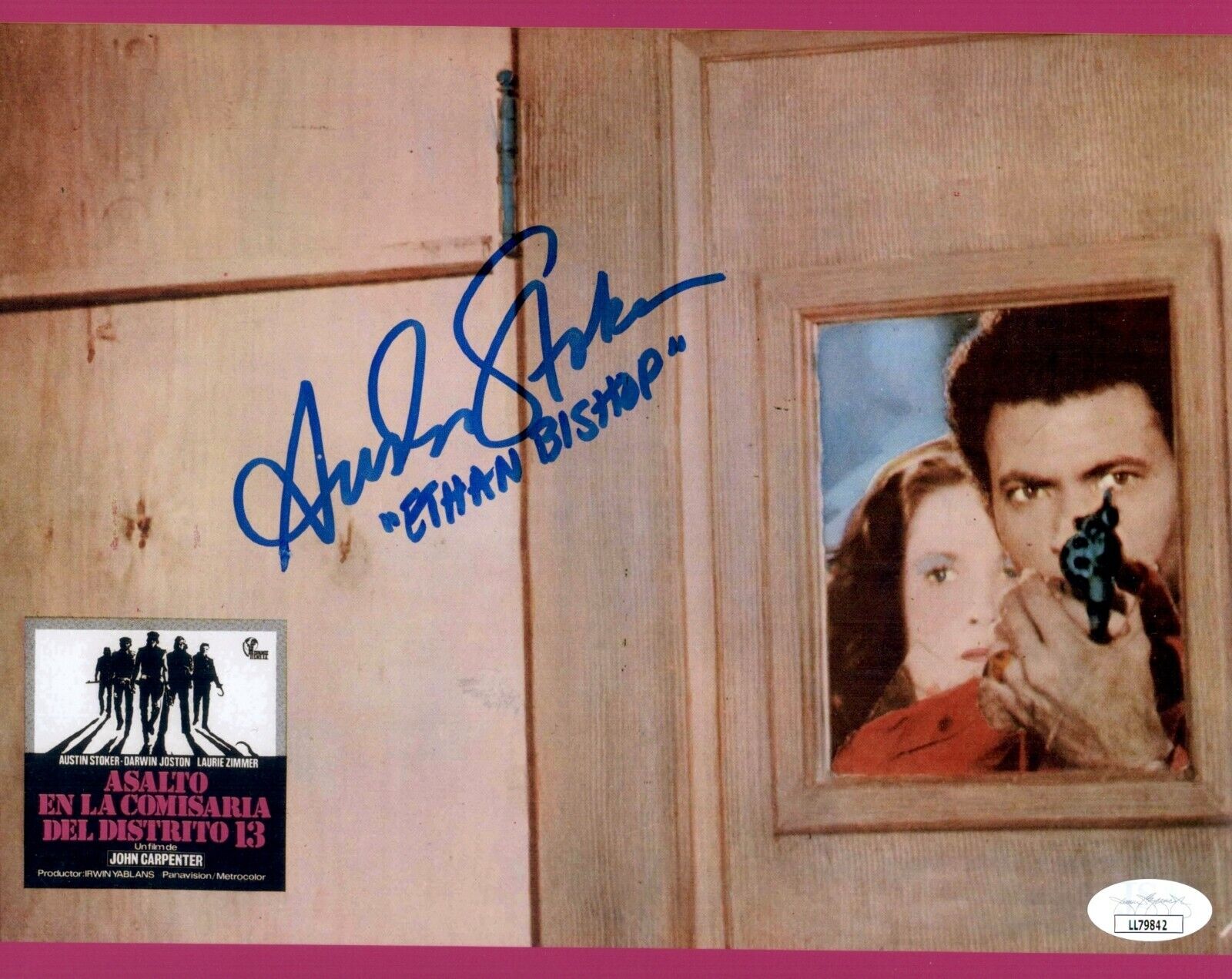 AUSTIN STOKER Signed ASSAULT ON PRECINCT 13 Photo Poster painting 8x10 Autograph JSA COA Cert