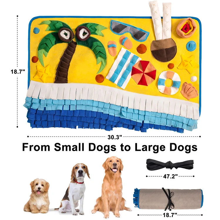 Food Guide Dog Snuffle Toy Pet Sniffle Mat Level Hard Book Style