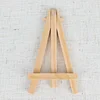 10 Pack | 5" Natural Mini DIY Tabletop Wooden Display Easel Stands, Rustic Place Card Table Number Holders