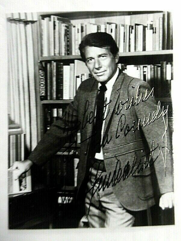 EFREM ZIMBALIST JR. Autographed 3 x 4.5 Photo Poster painting TV Actor 77 Sunset STRIP PC1767