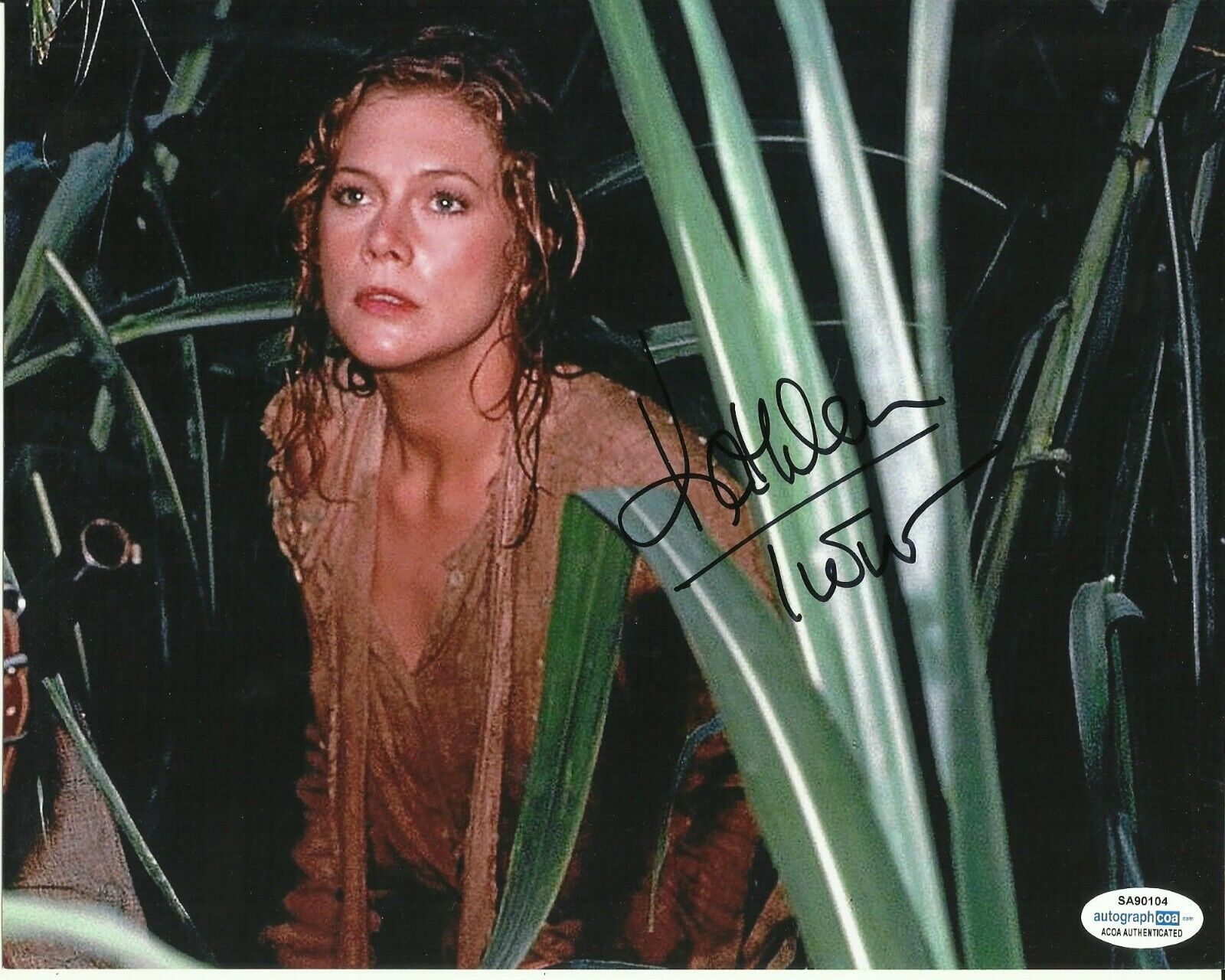 KATHLEEN TURNER SIGNED ROMANCING THE STONE Photo Poster painting UACC REG 242 (7) ALSO ACOA CERT