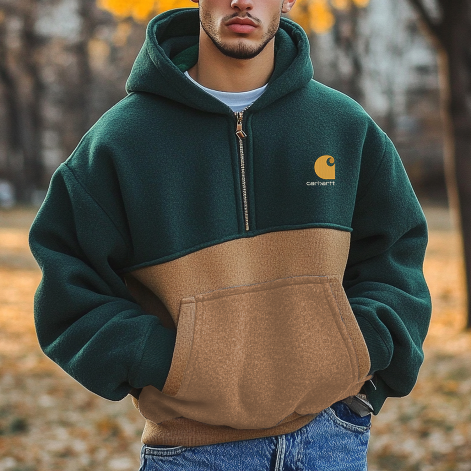 Men's Outdoor Branded Zip Hoodie