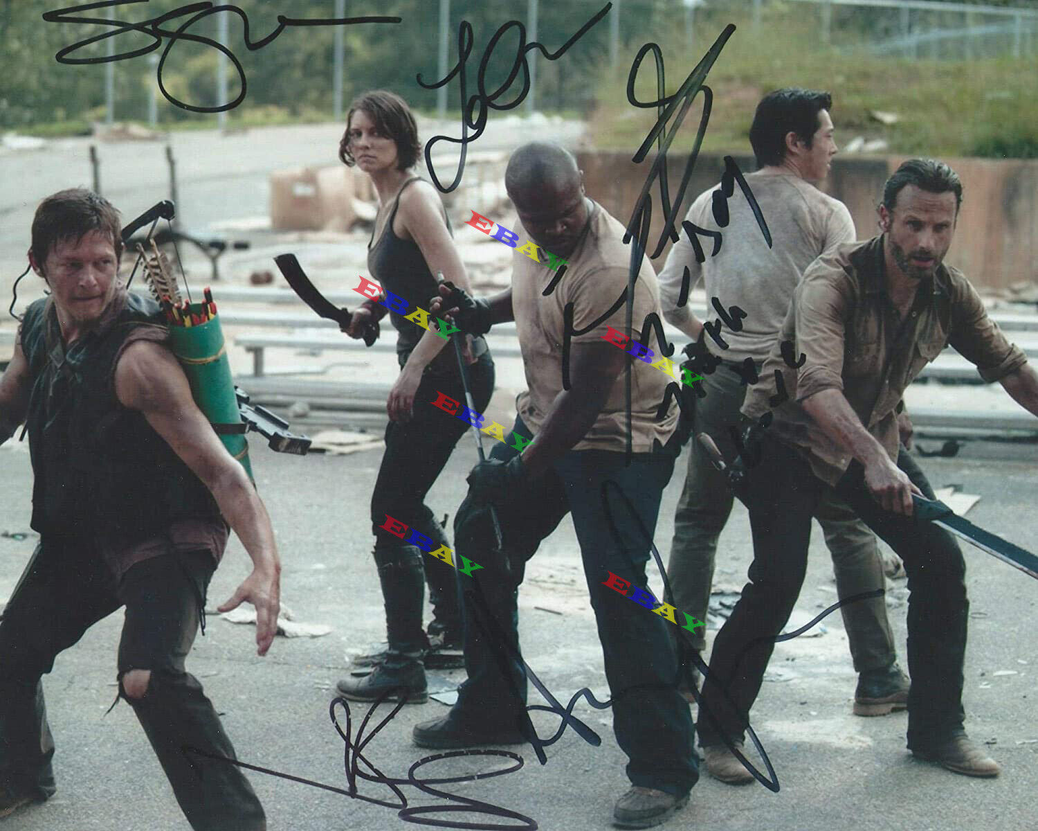 Walking Dead Cast Autographed Signed 8x10 Photo Poster painting Reprint