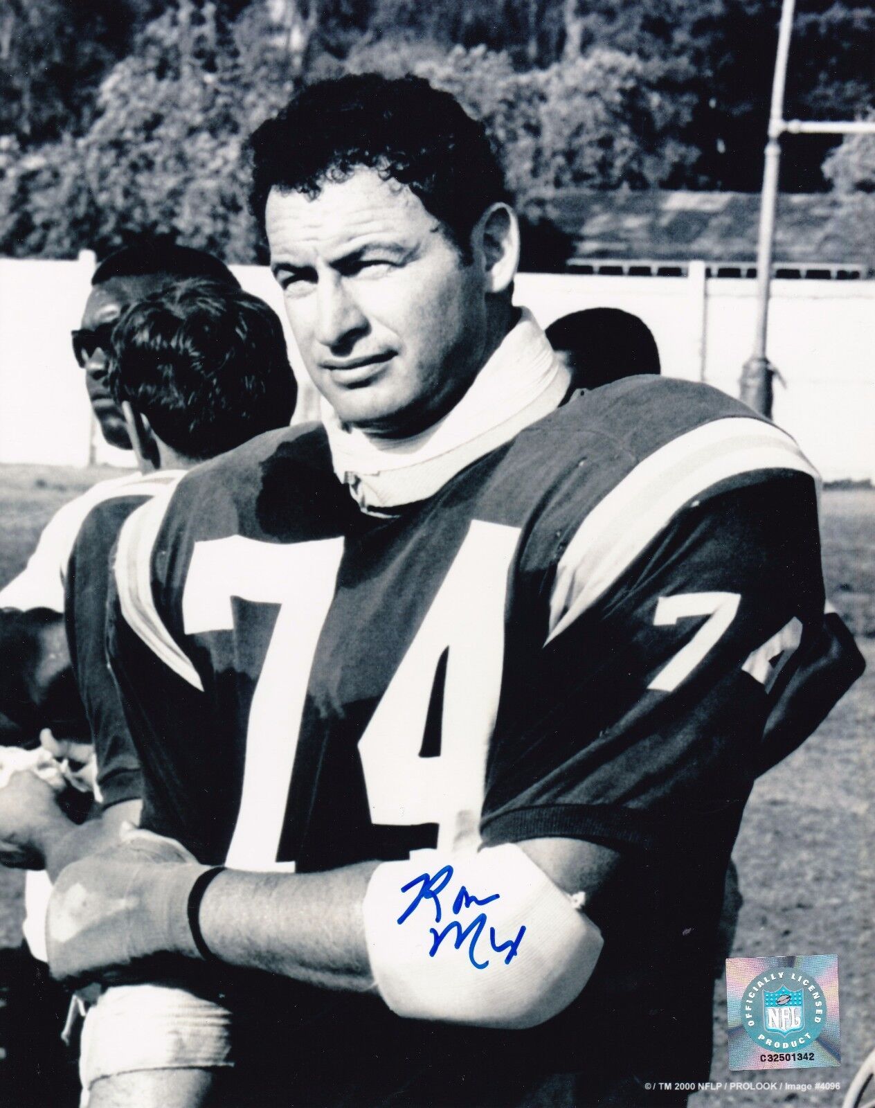 Ron Mix autographed 8x10 San Diego ChargersHOF