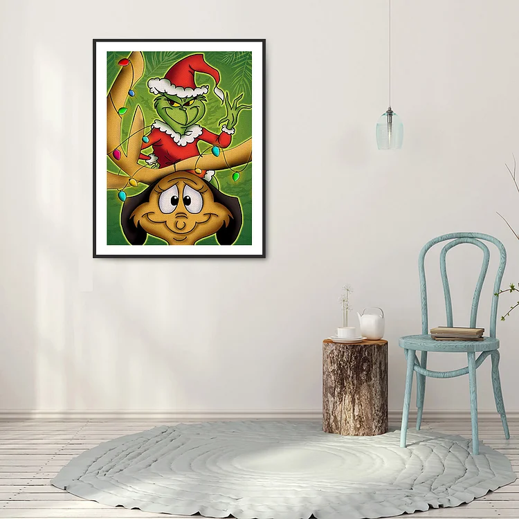 Full Round Drill Diamond Painting - Grinch Green Monster - 30*40cm