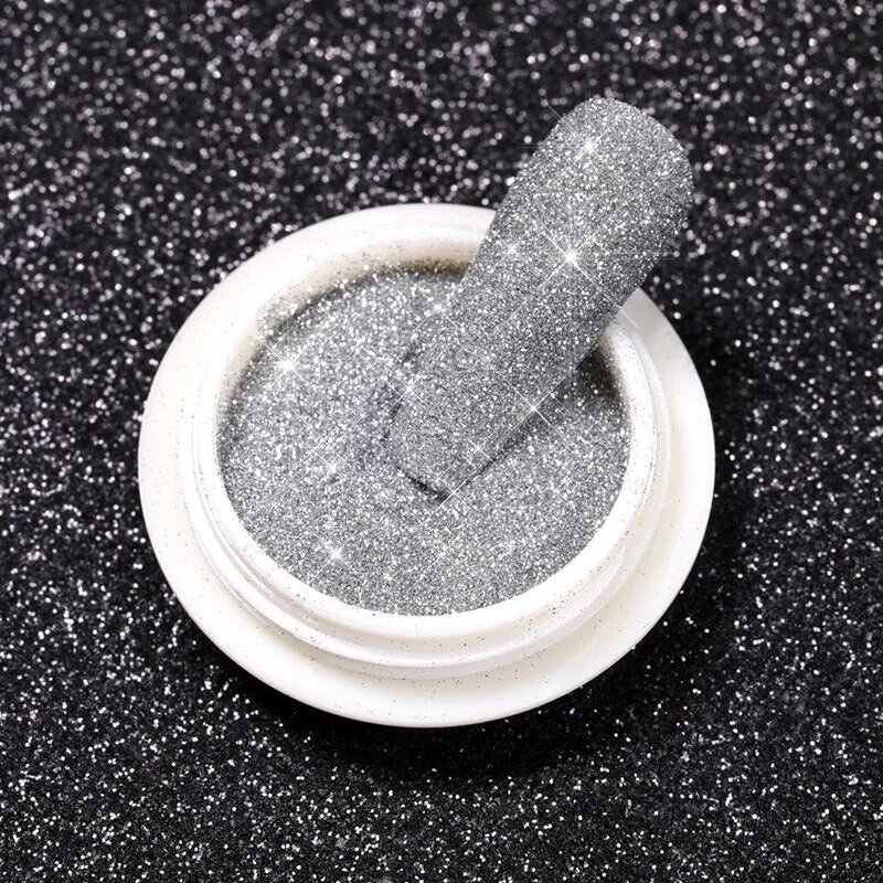 1Box Reflective Glitter Powder For Nails Iridescent Flakes Sequins Pigment Dust Manicures Decoration Chrome Pigment Polish Gel-Nail Inspo