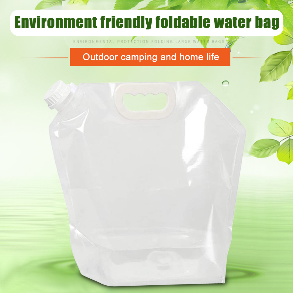 

PE Foldable Water Storage Container Outdoor Picnic Camping Hiking Water Bag, Blue 5l, 501 Original