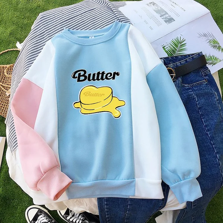 방탄소년단 Butter Album Color-block Sweater