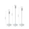 Simple 3PCS Candle Sticks Set Home Wedding Table Decor