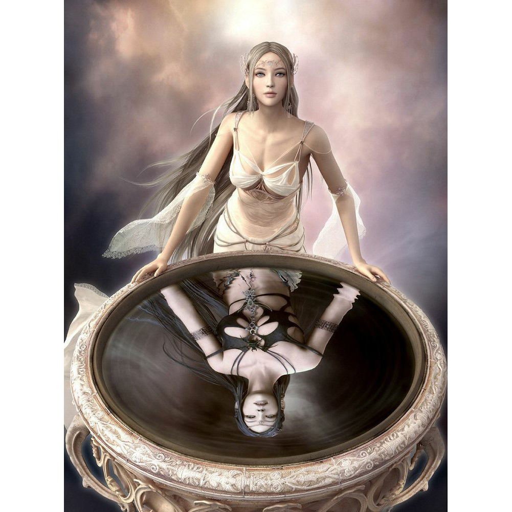 

Angel and Devil - Round Drill Diamond Painting - 30*40CM, 501 Original