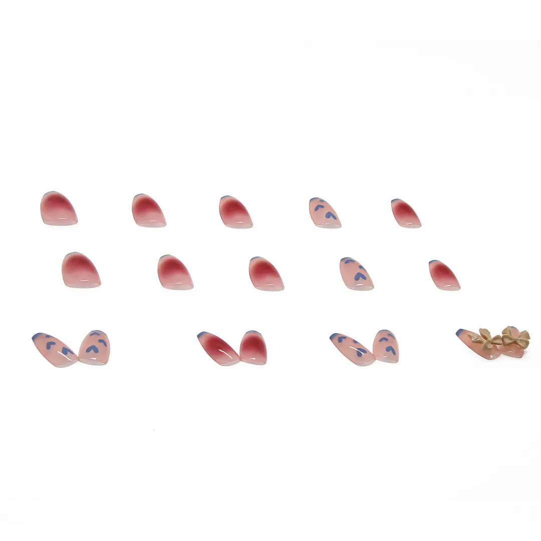 Churchf Churchf Nail Patch Fake Nail Blush French Fake Nail Gently Wear Armor Ultra-Thin Nail Patch Removable