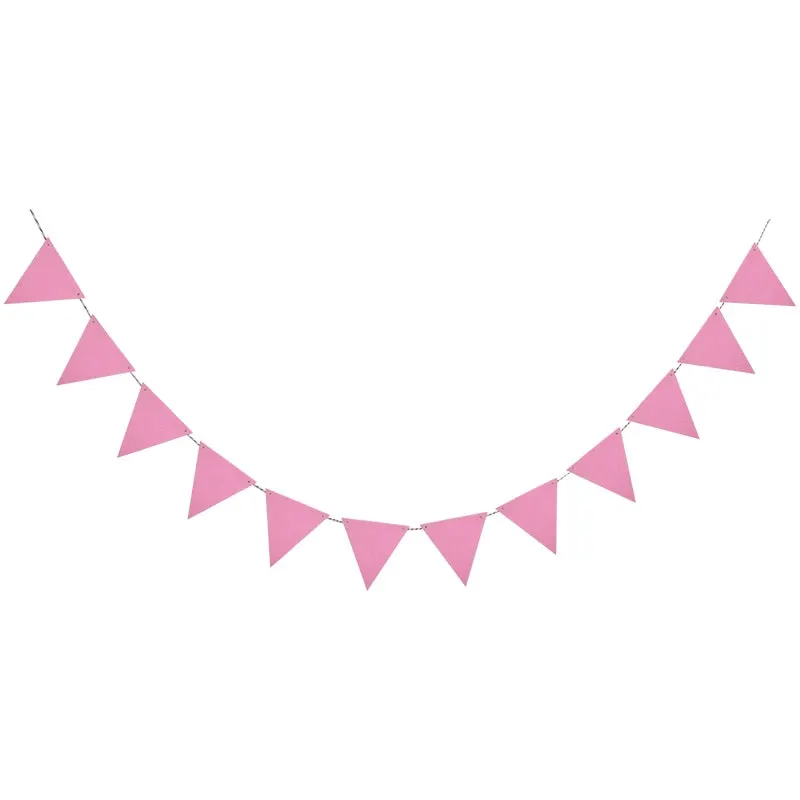 Multicolor Non-woven Pennants Bunting Banner Wedding/Valentine's day/birthday party Flags Hang Garland Decoration Supplies cheap