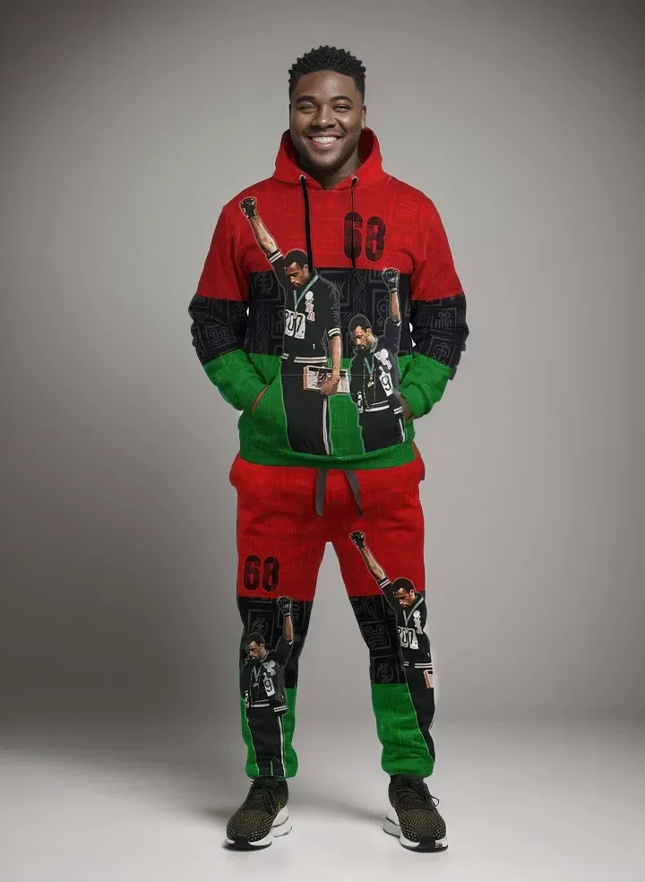 68 Olympics Fleece All-over Hoodie And Joggers Set