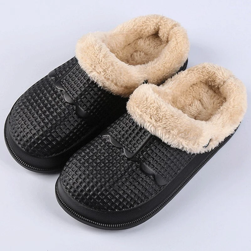 EVA Couple slippers house women Antiskid Waterproof Clogs Slippers Indoor outdoor Warm Cozy Plush Men Winter Slippers